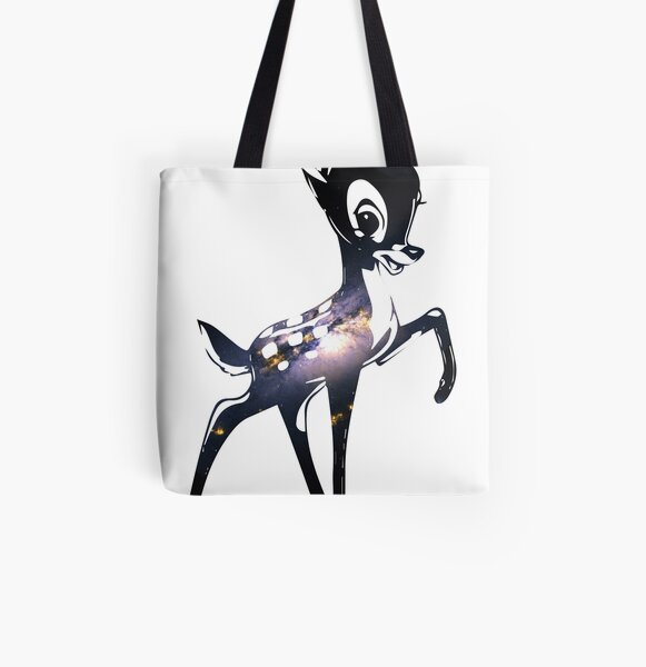 Space Bambi | Barred Spiral Galaxy All Over Print Tote Bag