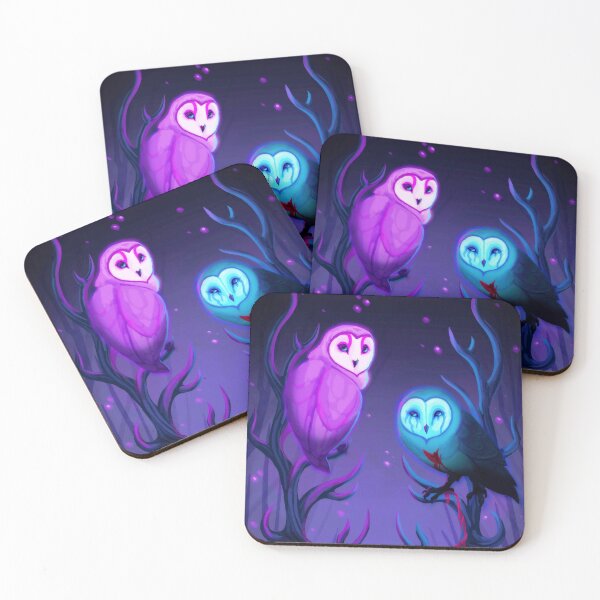 Item preview, Owls of the Dark Apprentice designed and sold by ChristyMakesArt.