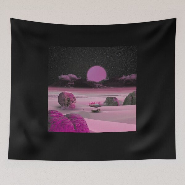 Item preview, Pink planet scene vintage artwork  designed and sold by seifouBVB.