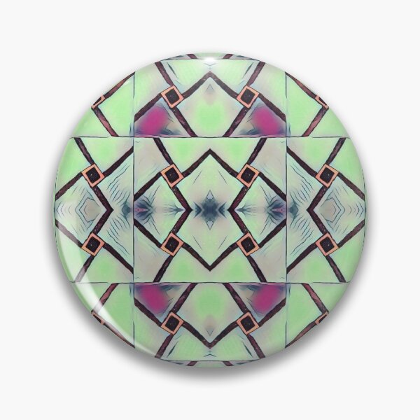 Item preview, Chartreuse And Fuchsia Pinwheel Mandala  designed and sold by Designs By YL.