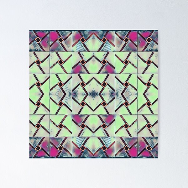 Artikelvorschau, Chartreuse und Fuchsia Windrad Mandala entworfen und verkauft von Designs By YL.