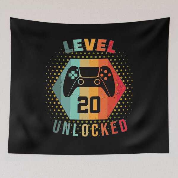 Item preview, Men 20th birthday LvL 20 UNLOCKED for men 2001 designed and sold by EinfachKlim.
