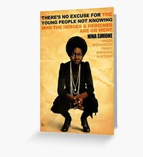 Nina Simone Nein Entschuldigung Grußkarte