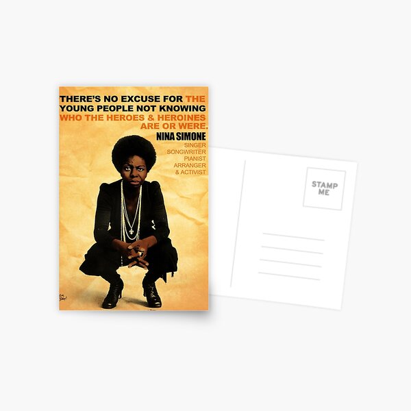 Nina Simone No Excuse Postcard