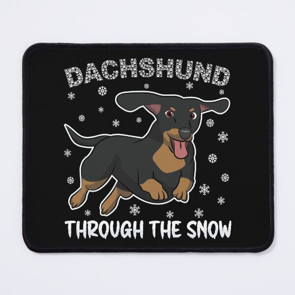 Item preview, Dachshund Through The Snow | Cute Dachshund | Weiner Dog | Sausage Dog | Animals | Funny Christmas Puns designed and sold by DrawingBoard.