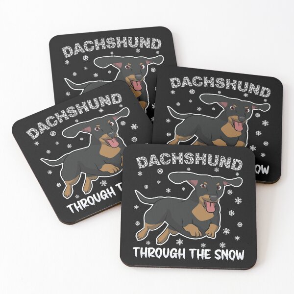 Item preview, Dachshund Through The Snow | Cute Dachshund | Weiner Dog | Sausage Dog | Animals | Funny Christmas Puns designed and sold by DrawingBoard.