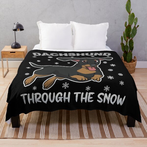 Item preview, Dachshund Through The Snow | Cute Dachshund | Weiner Dog | Sausage Dog | Animals | Funny Christmas Puns designed and sold by DrawingBoard.