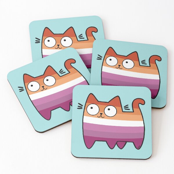 Item preview, Lesbian Pride Cat Original (SEE V2 IN MY SHOP) designed and sold by SamHoweMeow.