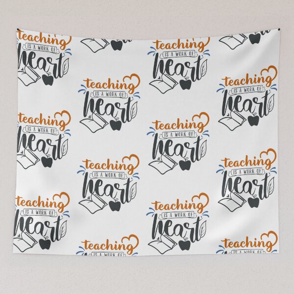 Item preview, Teaching Is a Work of Heart designed and sold by FOX1999-Design.