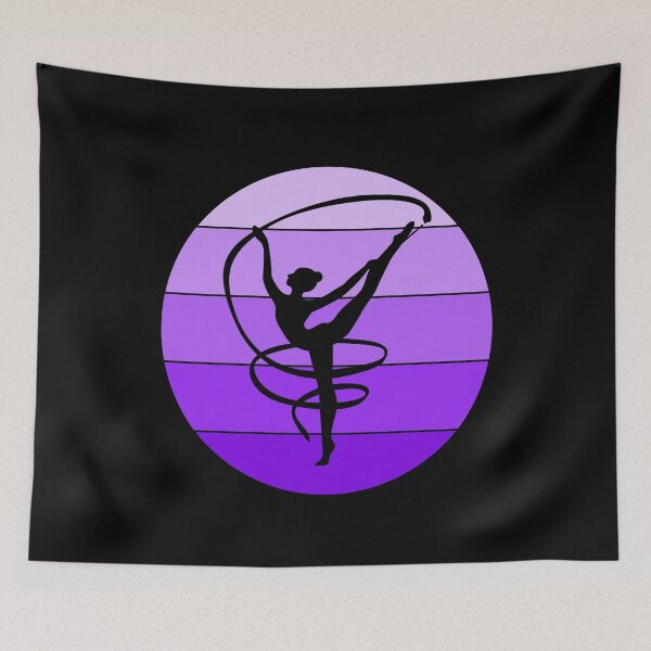 Item preview, Rhythmic Gymnastics Ribbon Gymnast Girl Vintage Retro designed and sold by TastefulTees.