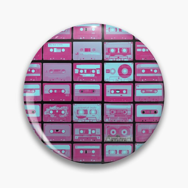 Item preview, Best Of 80's Retro Vintage Set Of Turquoise Pink Cassette Music Mixtapes  designed and sold by Vibbin4Life33.