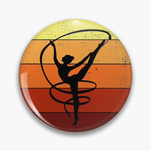 Item preview, Rhythmic Gymnastics Ribbon Gymnast Girl Vintage Retro designed and sold by TastefulTees.