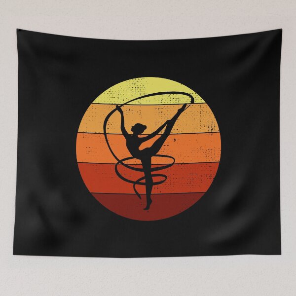 Item preview, Rhythmic Gymnastics Ribbon Gymnast Girl Vintage Retro designed and sold by TastefulTees.