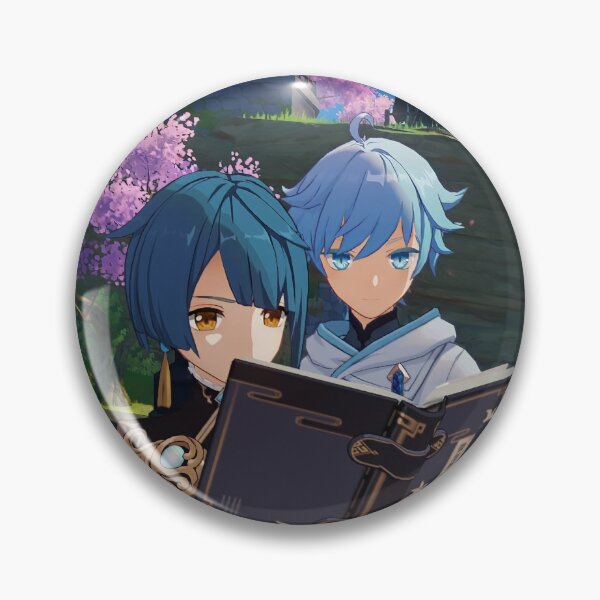 Item preview, xingqiu and chongyun genshin impact designed and sold by akumayoshop.