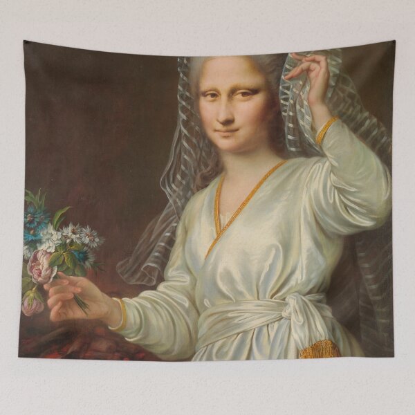 Item preview, Mona Lisa dressed as a Vestal Virgin designed and sold by brushandframes.