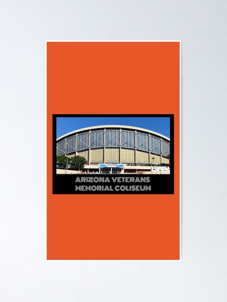 Arizona Veterans Memorial Coliseum Orange Poster By Deadstadium