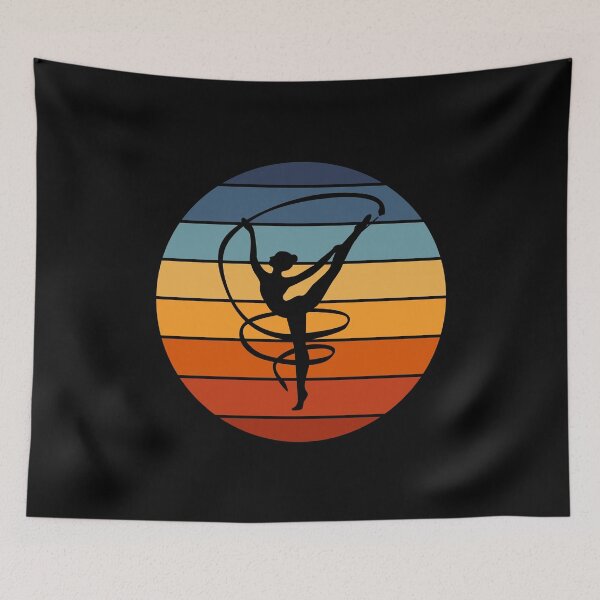 Item preview, Rhythmic Gymnastics Ribbon Gymnast Girl Vintage Retro designed and sold by TastefulTees.