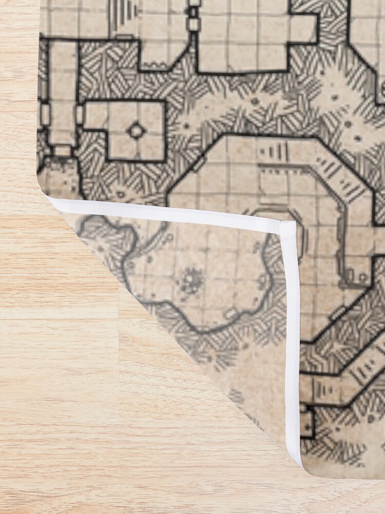 Alternate view of The Winter Tombs - a massive dungeon complex by Dyson Logos Shower Curtain