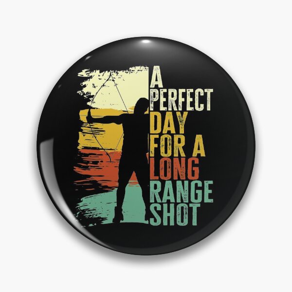 Item preview, A Perfect Day For A Long Range Shot. Retro Vintage Archery Lover, Gift for Archers designed and sold by AS-Shirts.