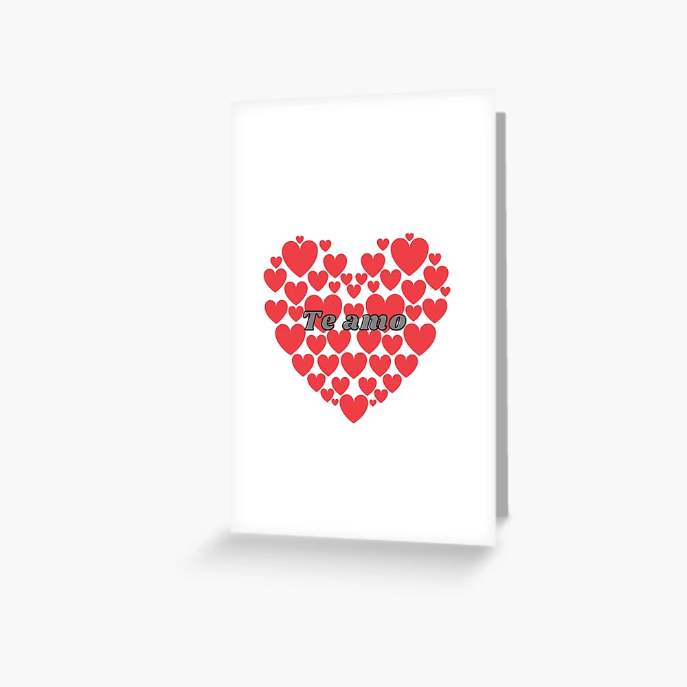 Te quiero mucho, I love you in Spanish, Love you, Te quiero Greeting  Card for Sale by Manoondaly