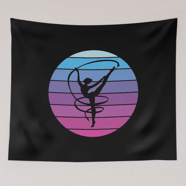Item preview, Rhythmic Gymnastics Ribbon Gymnast Girl Vintage Retro designed and sold by TastefulTees.