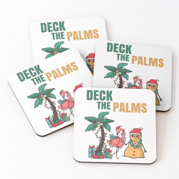 Item preview, Deck The Palms Hawaiian Christmas Palms designed and sold by Club7Studios.