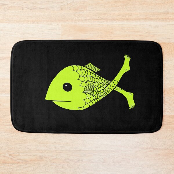 Item preview, Yellow Fish with Human Feet Unique Design  designed and sold by Mochi-Merch.