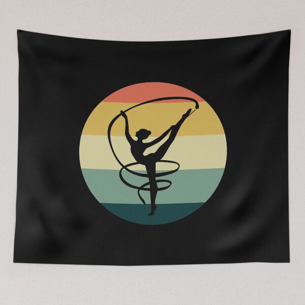 Item preview, Rhythmic Gymnastics Ribbon Gymnast Girl Vintage Retro designed and sold by TastefulTees.