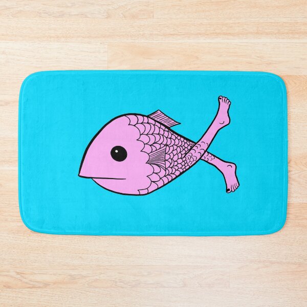 Item preview, Pink Fish with Human Feet Unique Design  designed and sold by Mochi-Merch.