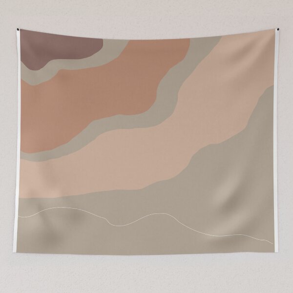 Item preview, Flow of nature print beige designed and sold by -eyesee.