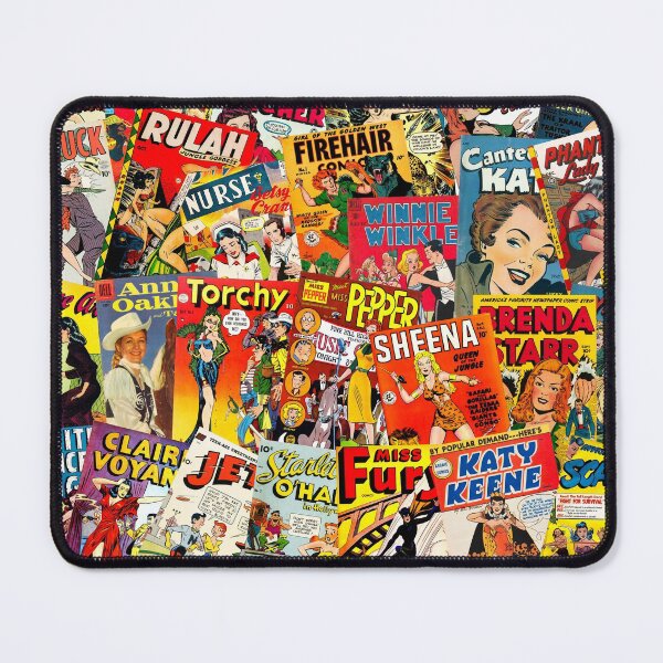 Item preview, Vintage Women Heroines / Leading Ladies Comic Book Cover Art Collage designed and sold by hjsmith.