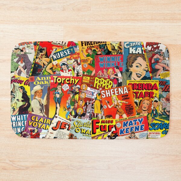 Item preview, Vintage Women Heroines / Leading Ladies Comic Book Cover Art Collage designed and sold by hjsmith.