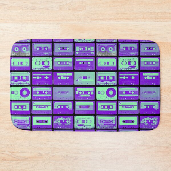 Item preview, Best Of 80's Retro Vintage Set Of Neon Green Purple Cassette Music Mixtapes  designed and sold by Vibbin4Life33.