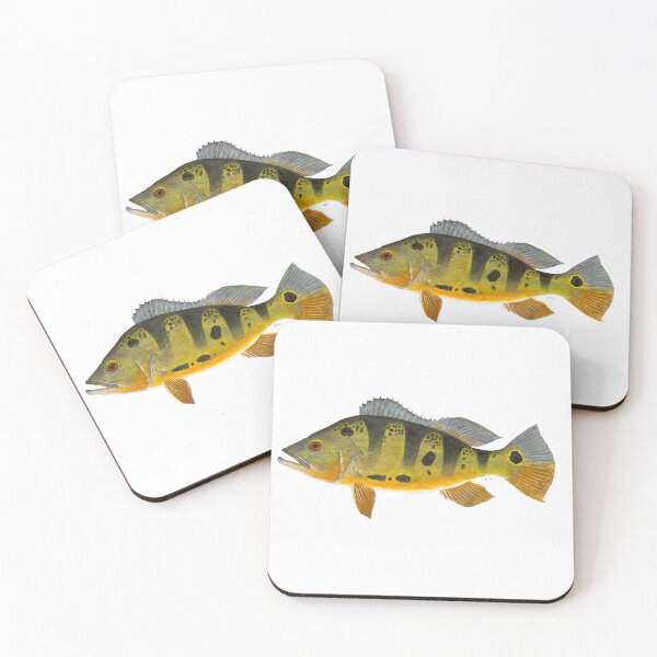 Item preview, Butterfly Peacock Bass (Cichla ocellaris) designed and sold by LeakyCanoeArt.