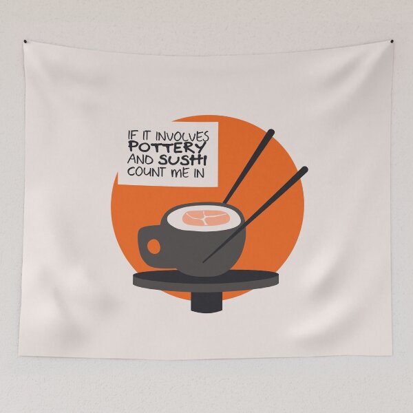 Item preview, Love sushi and pottery designed and sold by Teequeque.