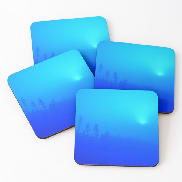 Item preview, Foggy Forest Hill Gradient | Blue/Cyan designed and sold by rossisco.