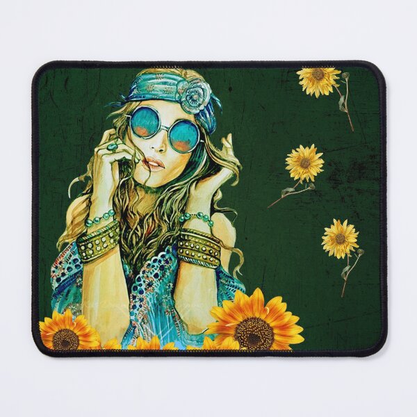 Item preview, Sunflower hippie designed and sold by Kwayako.