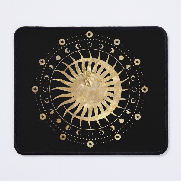 Item preview, Sun & Moon celestial circle witchy print designed and sold by AbsurdC0smos.