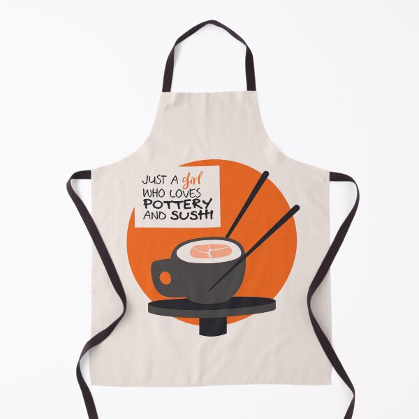 Item preview, A girl who loves pottery and sushi designed and sold by Teequeque.