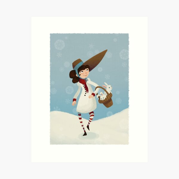 Winter visit Art Print