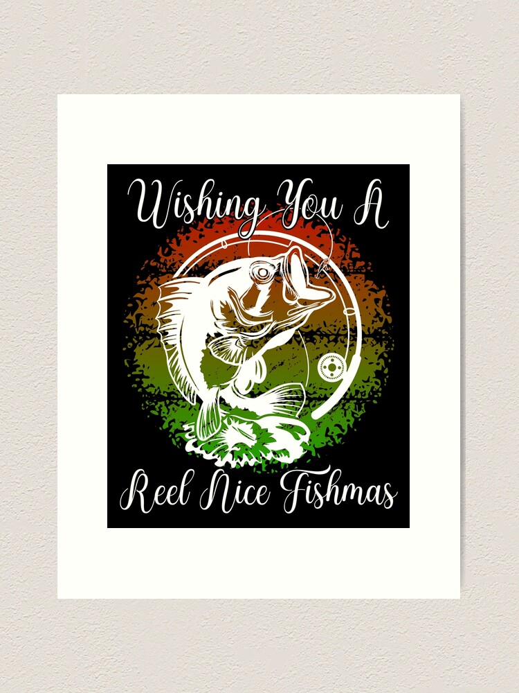 Wishing you reel nice fishmas funny bass fishing christmas, Merry Christmas  Funny Fishing quotes, Gifts for Fishmas Lovers Sticker for Sale by  ThanksVibe