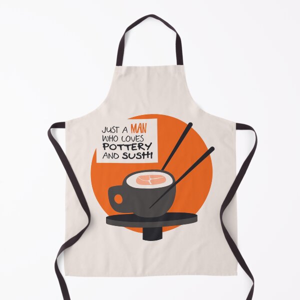 Item preview, A man who loves pottery and sushi designed and sold by Teequeque.