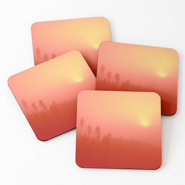 Item preview, Foggy Forest Hill Gradient | Red/Orange designed and sold by rossisco.
