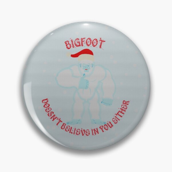 Item preview, Bigfoot Doesn't Believe In You Either Thumbs Up With Red Letters And Patchwork Filter designed and sold by LuckyKermit.