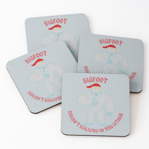 Item preview, Bigfoot Doesn't Believe In You Either Thumbs Up With Red Letters And Patchwork Filter designed and sold by LuckyKermit.
