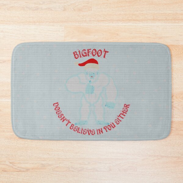Item preview, Bigfoot Doesn't Believe In You Either Thumbs Up With Red Letters And Patchwork Filter designed and sold by LuckyKermit.