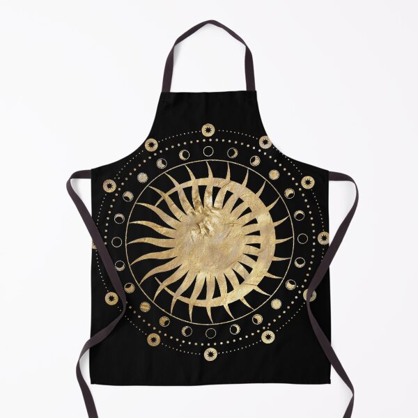Item preview, Sun & Moon celestial circle witchy print designed and sold by AbsurdC0smos.