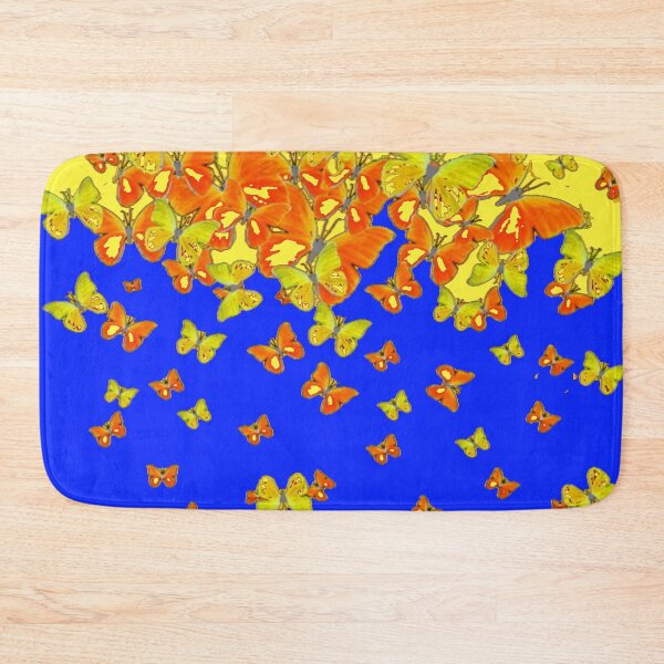 Item preview, ASSORTED BUTTERFLIES FLYING BLUE-YELLOW ABSTRACT ART   designed and sold by sharlesart.