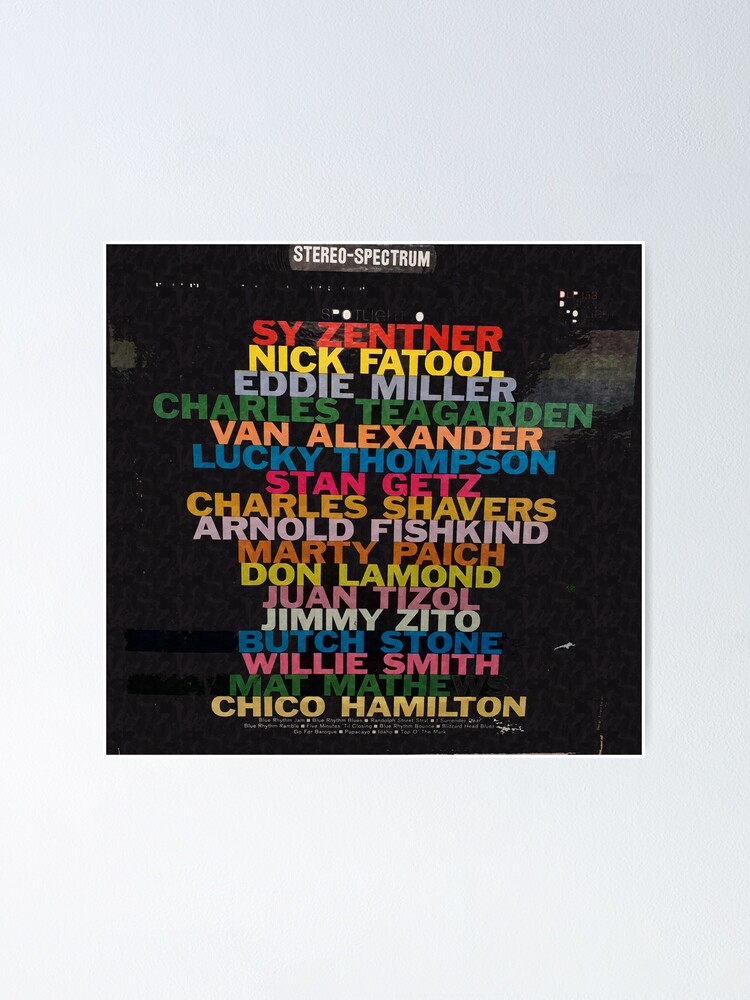 "Jazz, Names, vintage, bop, trad, Record, LP, Design, Stereo, Spectrum