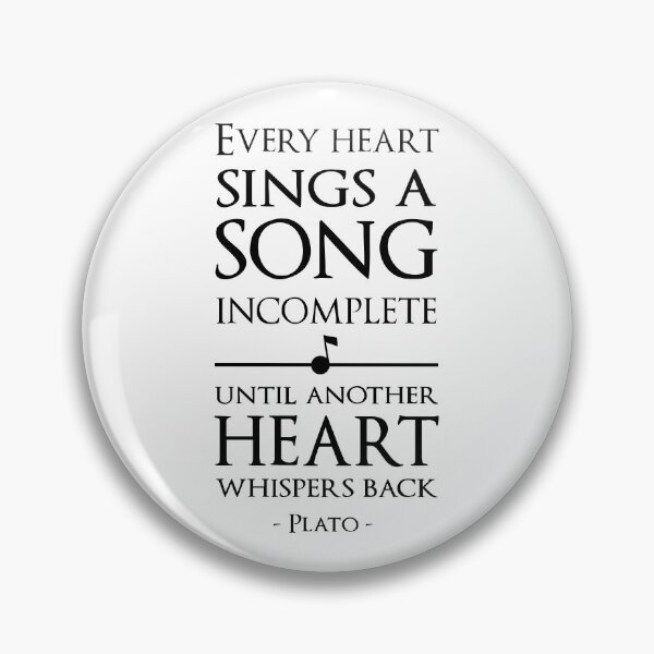 Item preview, Plato Quote Every Heart Sings A Song Incomplete designed and sold by KrisSidDesigns.